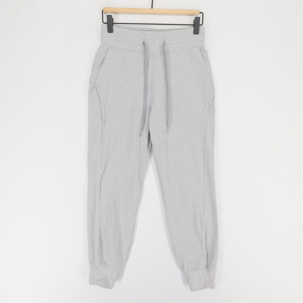 Lululemon Ready To Rulu Joggers Womens 4 Gray Heather High Rise Drawstring